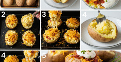 Cheesy Baked Potatoes Recipe