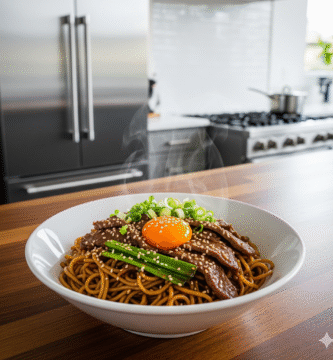 Korean Beef Sesame Noodles