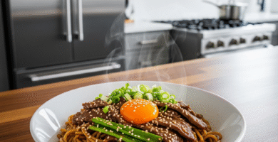 Korean Beef Sesame Noodles