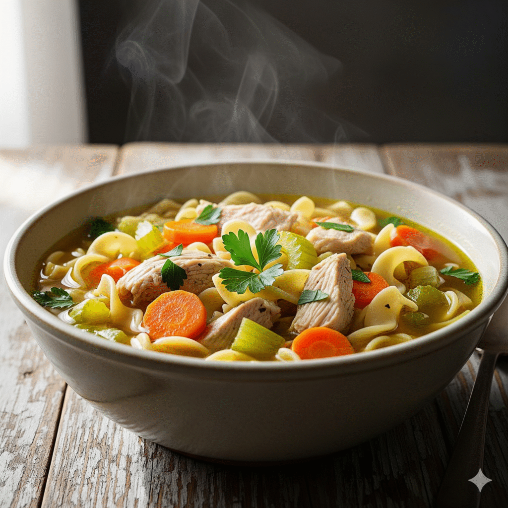 One Pot Chicken Noodle Soup