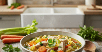 One Pot Chicken Noodle Soup