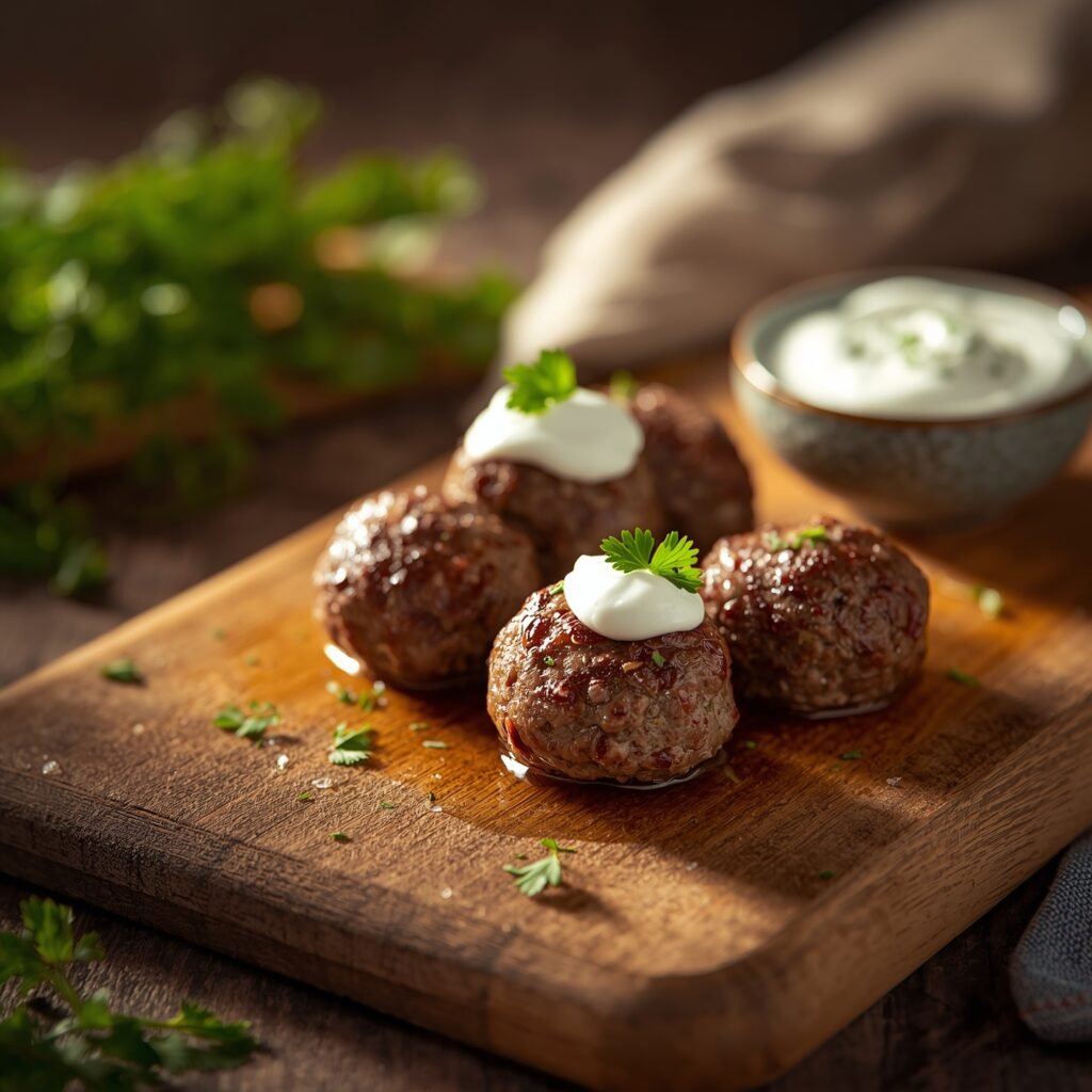 healthy lamb kofta tray bake recipe
