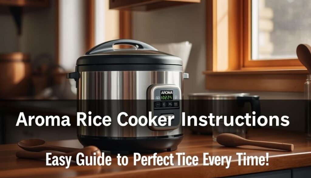 aroma rice cooker instructions​