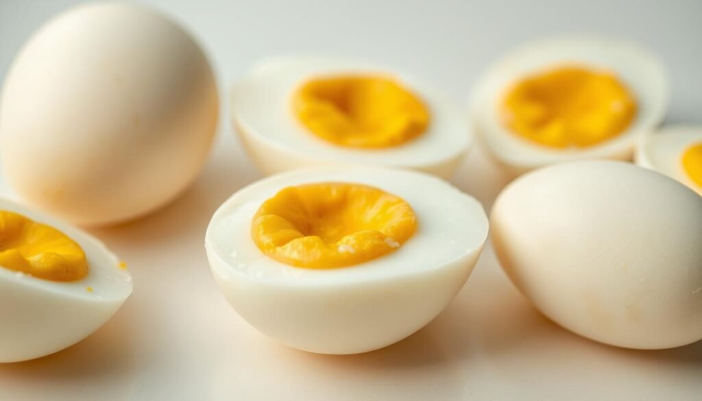 peeling hard boiled eggs