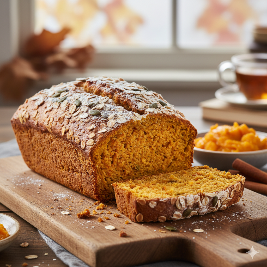 Whole Wheat Pumpkin Bread