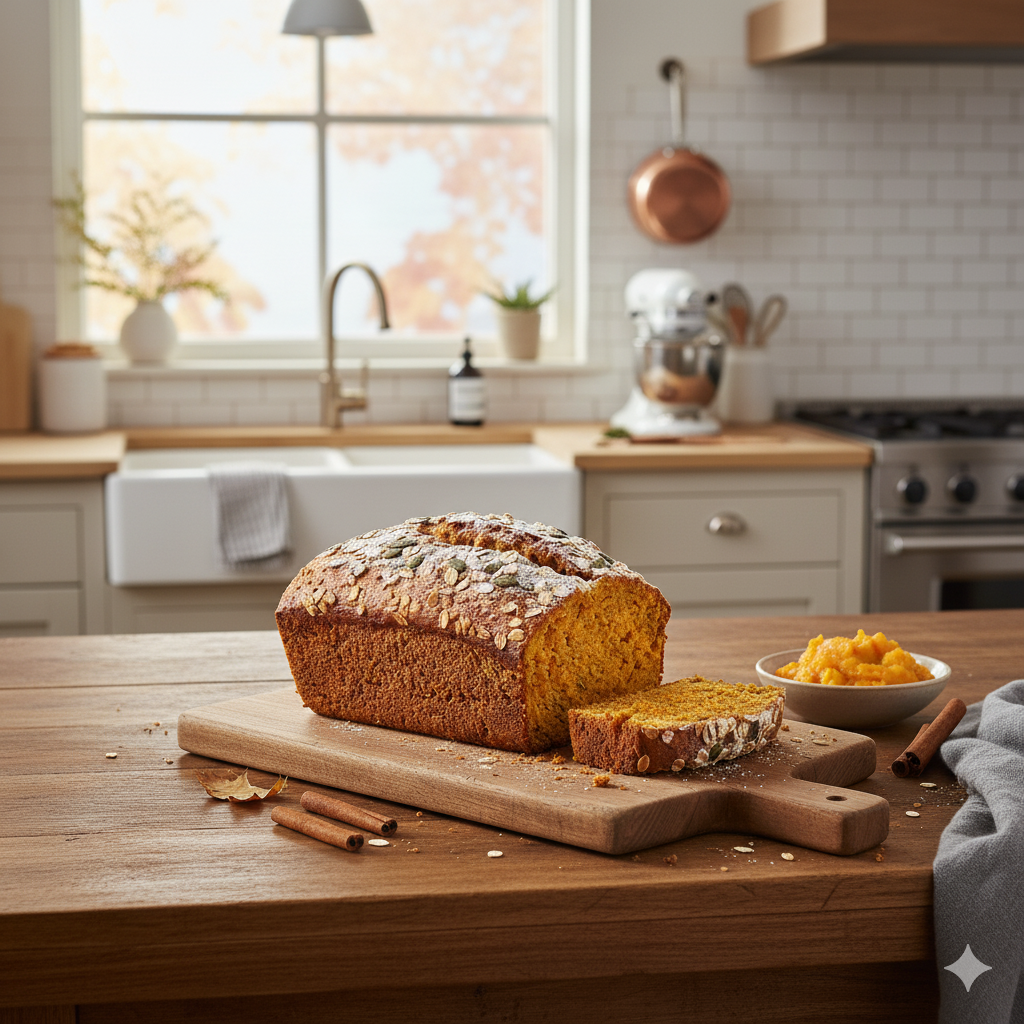 Whole Wheat Pumpkin Bread