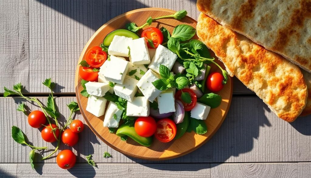 Key Ingredients for Feta Spring Flatbreads