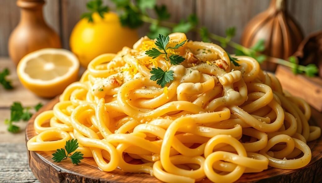 lemon garlic pasta