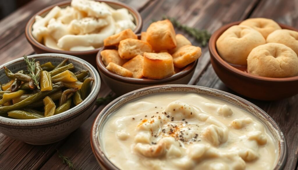 what to eat with chicken and dumplings